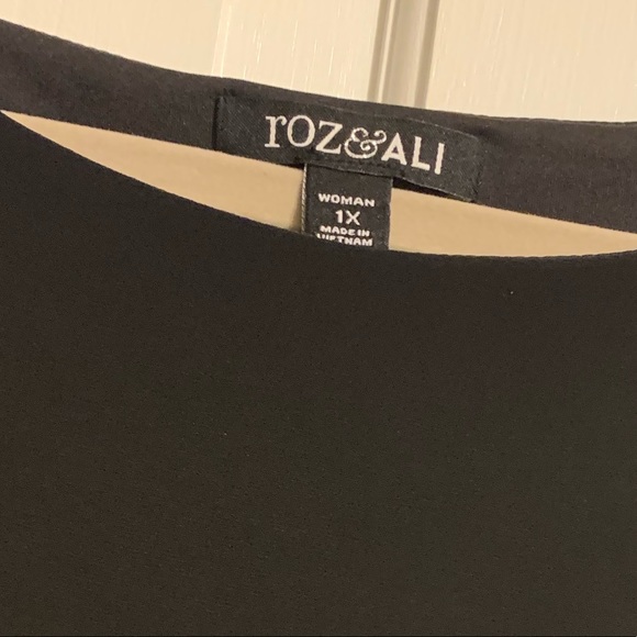 NWOT! Roz & ali black dress - Picture 2 of 3